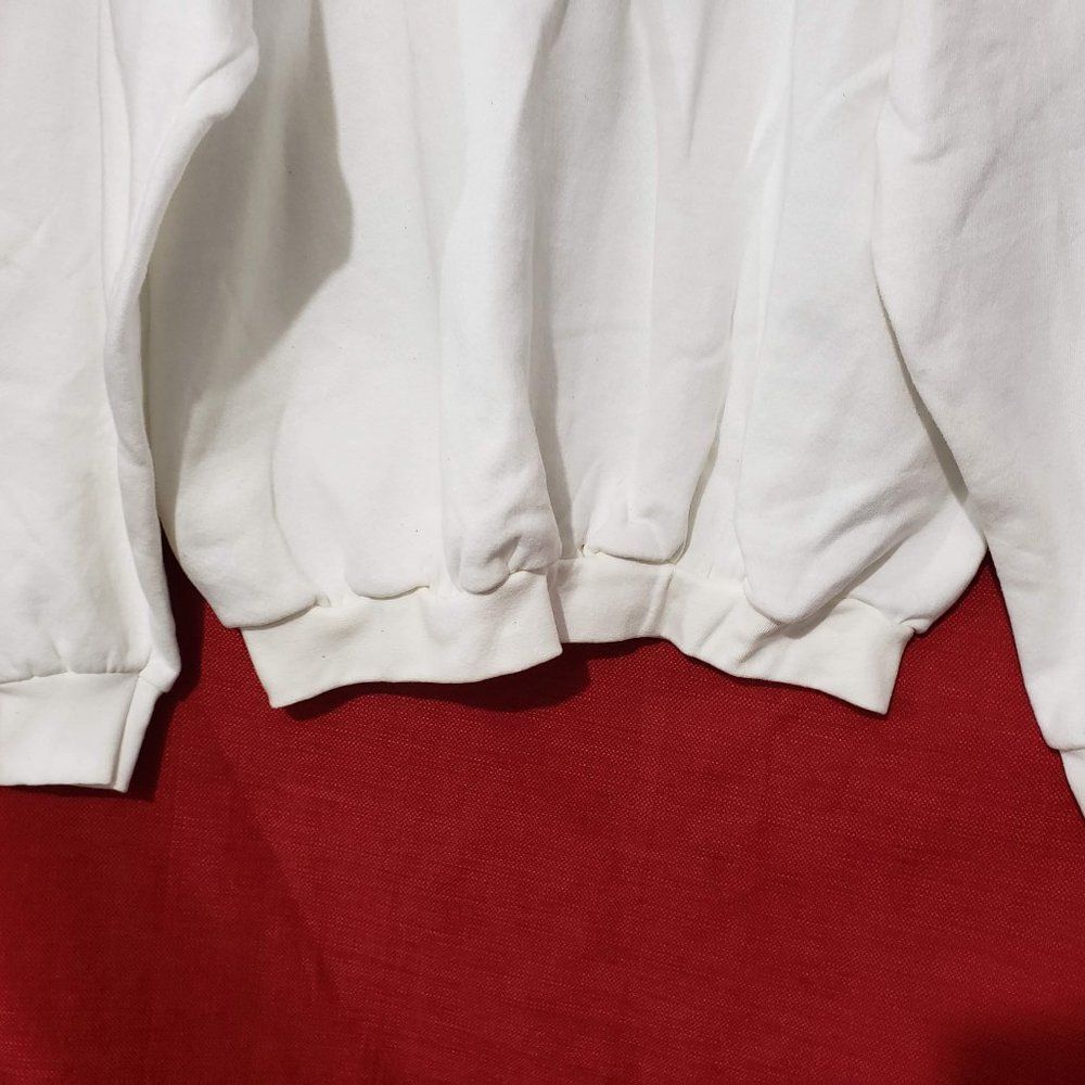 New Vtg Valorie Sockwell Christmas Naughty Or Nice White Sweater 2X USA Made - Picture 6 of 14